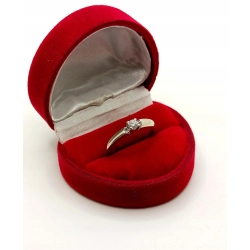 Złoty pierścionek z Diamentem 0,153ct Pr.585 W:2,59gr Roz.15