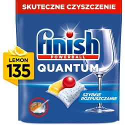 Finish Kapsułki do zmywarki QUANTUM 135szt All in One Lemon