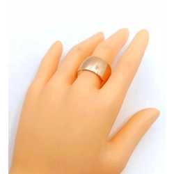 Złota obrączka szer.1,3cm Pr.585 W:12,35gr Roz.21
