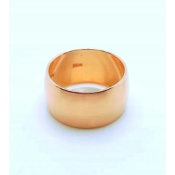 Złota obrączka szer.1,3cm Pr.585 W:12,35gr Roz.21