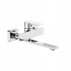 Bateria umywalkowa ścienna Sensea Alto chrom 12 cm mosiądz