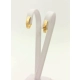 Złote kolczyki Bicolorr Dł:1,4cm Pr.585 W:1,34gr NOWE