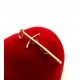 Złota zawieszka Krzyż papieski Pr.585 W:1,96gr Dł:4cm