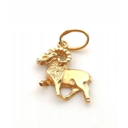 Złota zawieszka znak zodiaku Baran Pr.585 W:0,74gr