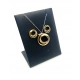 Złote kolczyki zawieszka Brylanty 0,08ct komplet PR.585 W:4,91gr InterSKLEP