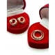 Złote kolczyki zawieszka Brylanty 0,08ct komplet PR.585 W:4,91gr InterSKLEP
