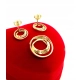 Złote kolczyki zawieszka Brylanty 0,08ct komplet PR.585 W:4,91gr InterSKLEP