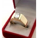 Złoty pierścionek Sygnet z diamentem 1,45ct Pr.375 W:10,49ct Roz.22