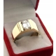 Złoty pierścionek Sygnet z diamentem 1,45ct Pr.375 W:10,49ct Roz.22