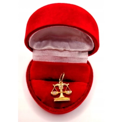 Złota zawieszka znak zodiaku Waga PR.583 W:1,35gr InterSKLEP