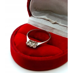 Złoty pierścionek z DIAMENTAMI 0,16ct PR.750 W:1,89gr R.12 InterSKLEP
