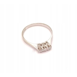 Złoty pierścionek z DIAMENTAMI 0,16ct PR.750 W:1,89gr R.12 InterSKLEP