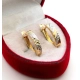 Złote kolczyki Bicolor PR.585 W:1,22gr NOWE InterSKLEP