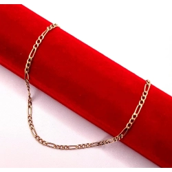 Złota bransoletka Figaro PR.585 W:1,20gr Dł.20cm InterSKLEP
