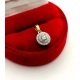 Złota zawieszka Rozetka z Diamentami 0,15ct Pr.585 W:0,84gr InterSKLEP
