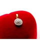 Złota zawieszka Rozetka z Diamentami 0,15ct Pr.585 W:0,84gr InterSKLEP