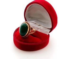 Złoty pierścionek z Chalcedonem Pr.585 W:5,82gr Roz.14 InterSKLEP