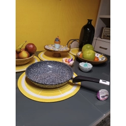 Patelnia tradycyjna Edel HOFF PREMIUM 28 cm granitowa