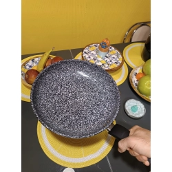 Patelnia tradycyjna Edel HOFF PREMIUM 28 cm granitowa