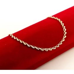 Złota bransoletka Bicolor PR.585 W:1,25gr Dł.17cm NOWA InterSKLEP